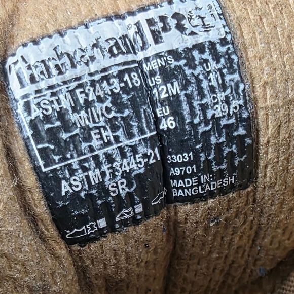 Timberland PRO Mens 33031 Direct Attach Steel Toe Work Boots Wheat Leather 12M main image 7